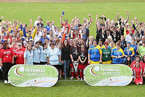 Gruppenbild Fußball-Meisterschaft der WfbM